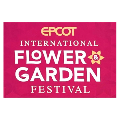 Epcot International Flower and Garden Festival sign.